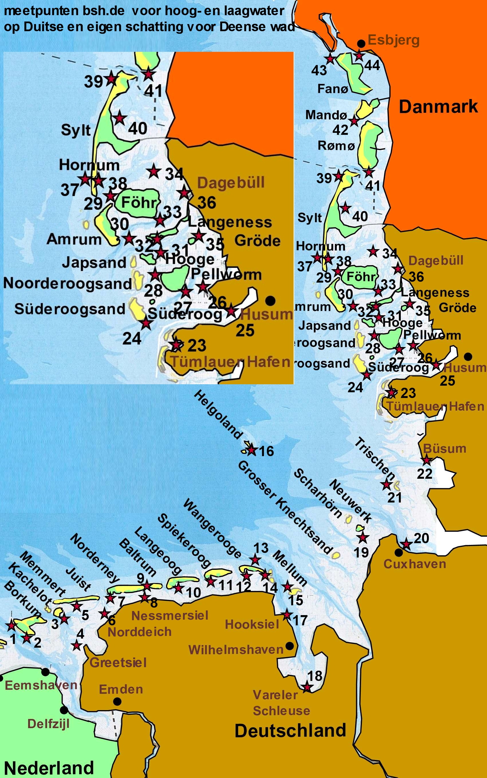 meetpunten Duitse Wad